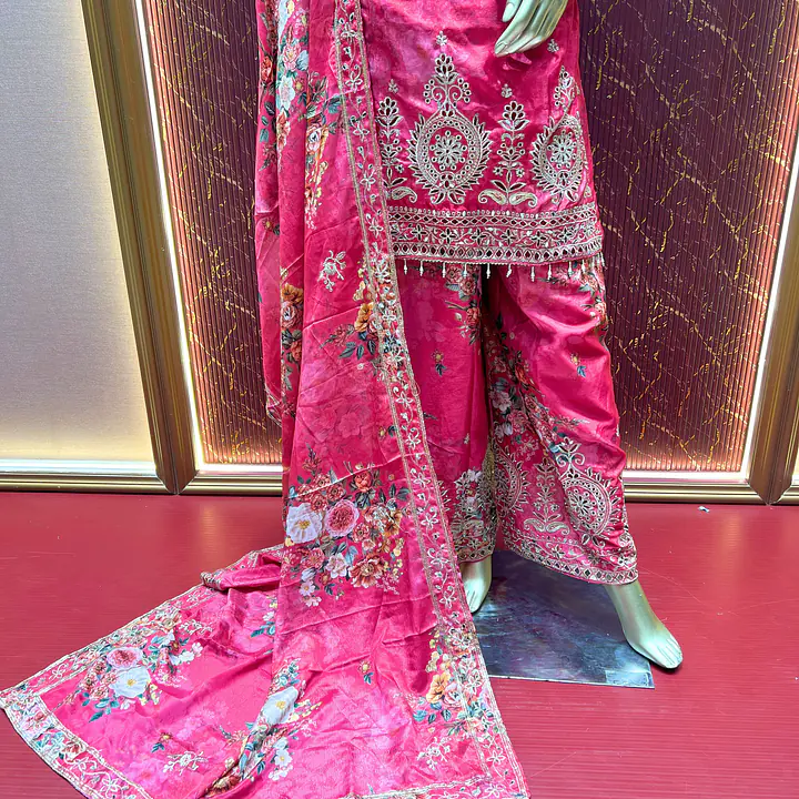 Bright Rani Chinon Chiffon Palazzo Set - Master