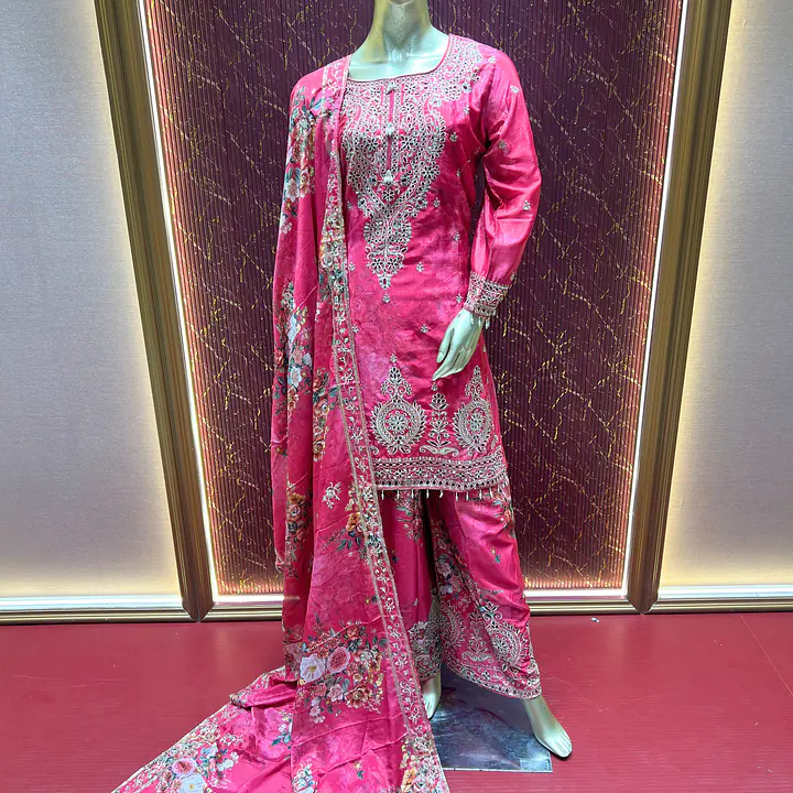 Bright Rani Chinon Chiffon Palazzo Set - Master