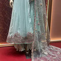 KhudaBaksh Light Blue Angrakha Set - Master