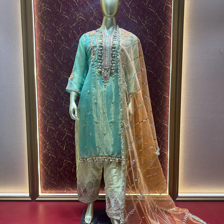 Khudabaksh Pista Elegance Pant Set - Master