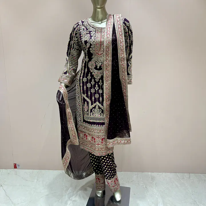 Banarasi Chic Straight Pant Set - Master