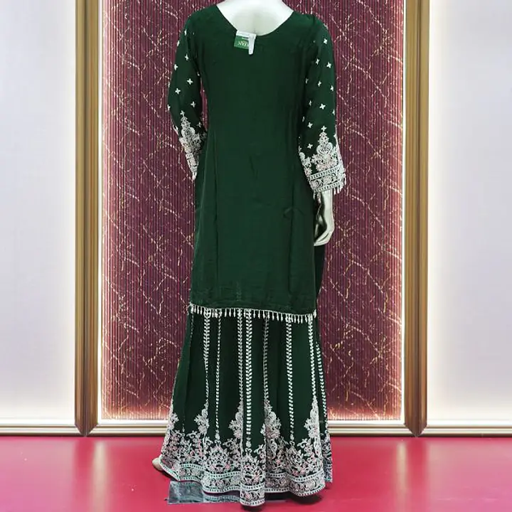 Dark Green  Chinon  Palazzo Set - Master