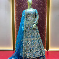 Blue Indo Western  Set - Master