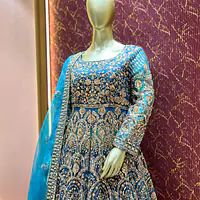 Blue Indo Western  Set - Master