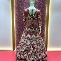 Maroon Indo Western  Set - Master