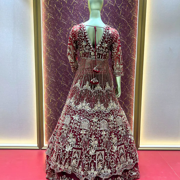 Maroon Indo Western  Set - Master