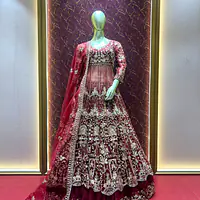 Maroon Indo Western  Set - Master